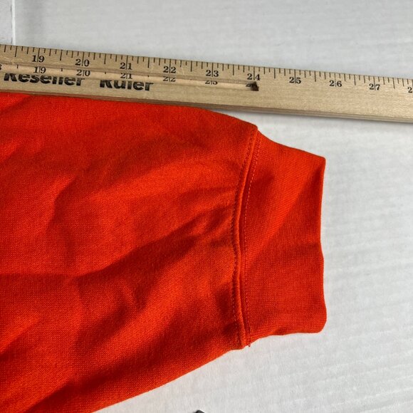 Y2K Illinois Fighting Illini Sweatshirt Adult Extra Extra Large Orange Hoodie - Picture 9 of 13
